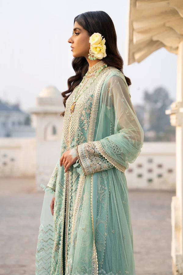 Ittehad | Dilruba Wedding Formals | ESDR76-SUT-GRN - Hoorain Designer Wear - Pakistani Ladies Branded Stitched Clothes in United Kingdom, United states, CA and Australia