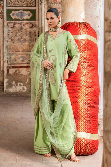Charizma | Festive Pret | 3-PC Embroidered Raw Silk CMA-6-413