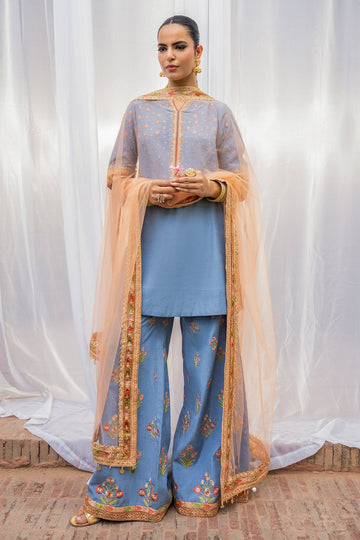 Charizma | Festive Pret | 3-PC Embroidered Raw Silk CMA-6-387