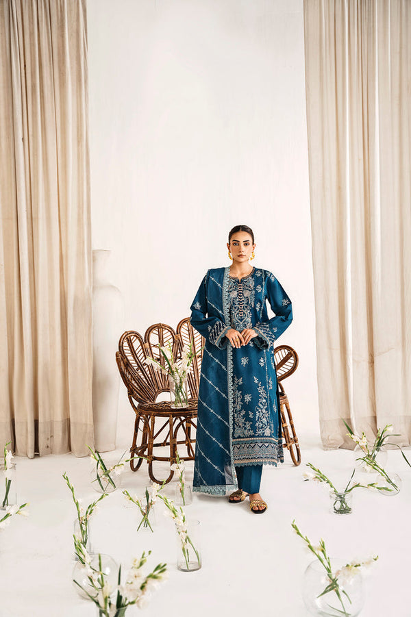 Florent | Festive Lawn 24 | FLF - 8 - Hoorain Designer Wear - Pakistani Designer Clothes for women, in United Kingdom, United states, CA and Australia