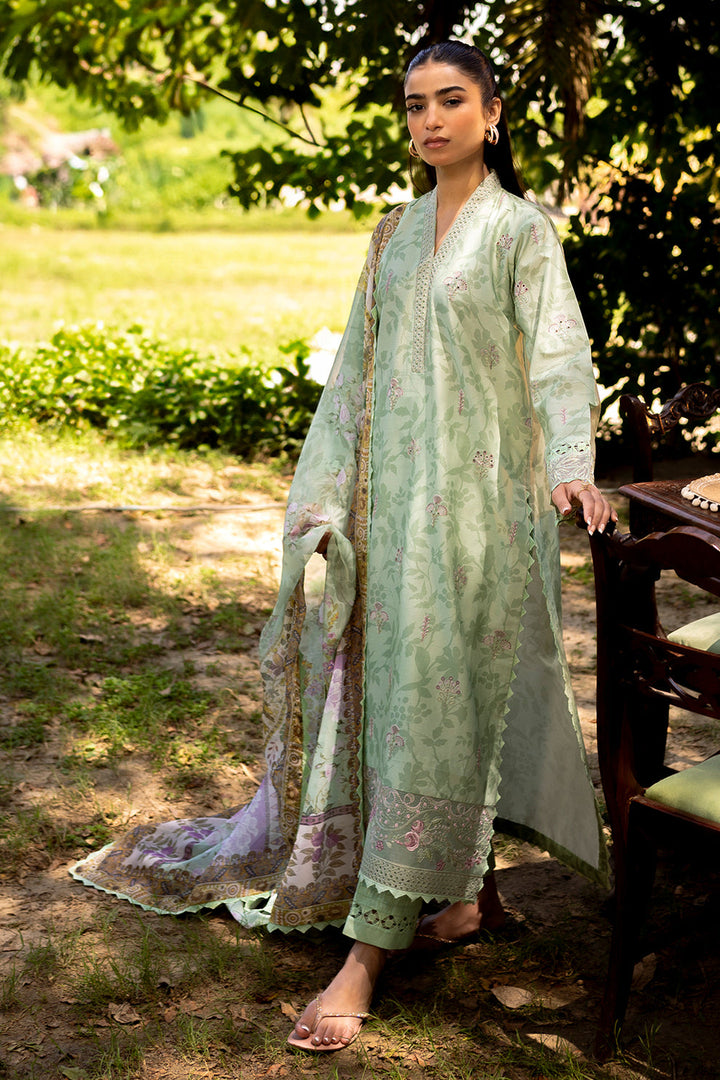 Neeshay | Summer Lines Printkari | SAGE BRUSH - Hoorain Designer Wear - Pakistani Designer Clothes for women, in United Kingdom, United states, CA and Australia