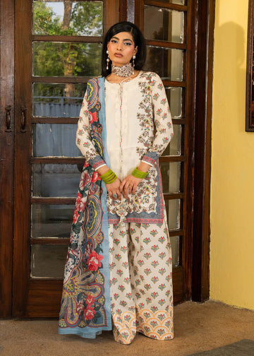 Maria Osama Khan | Retro Lawn 25 | Jasmine