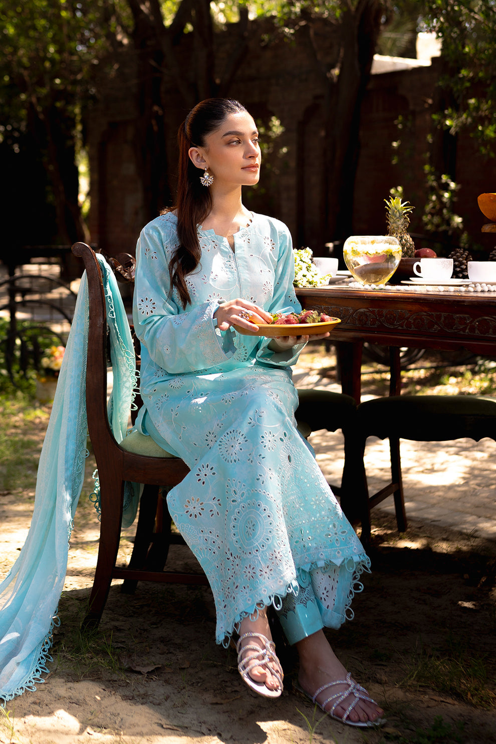 Neeshay | Summer Lines Printkari | OASIS - Pakistani Clothes for women, in United Kingdom and United States