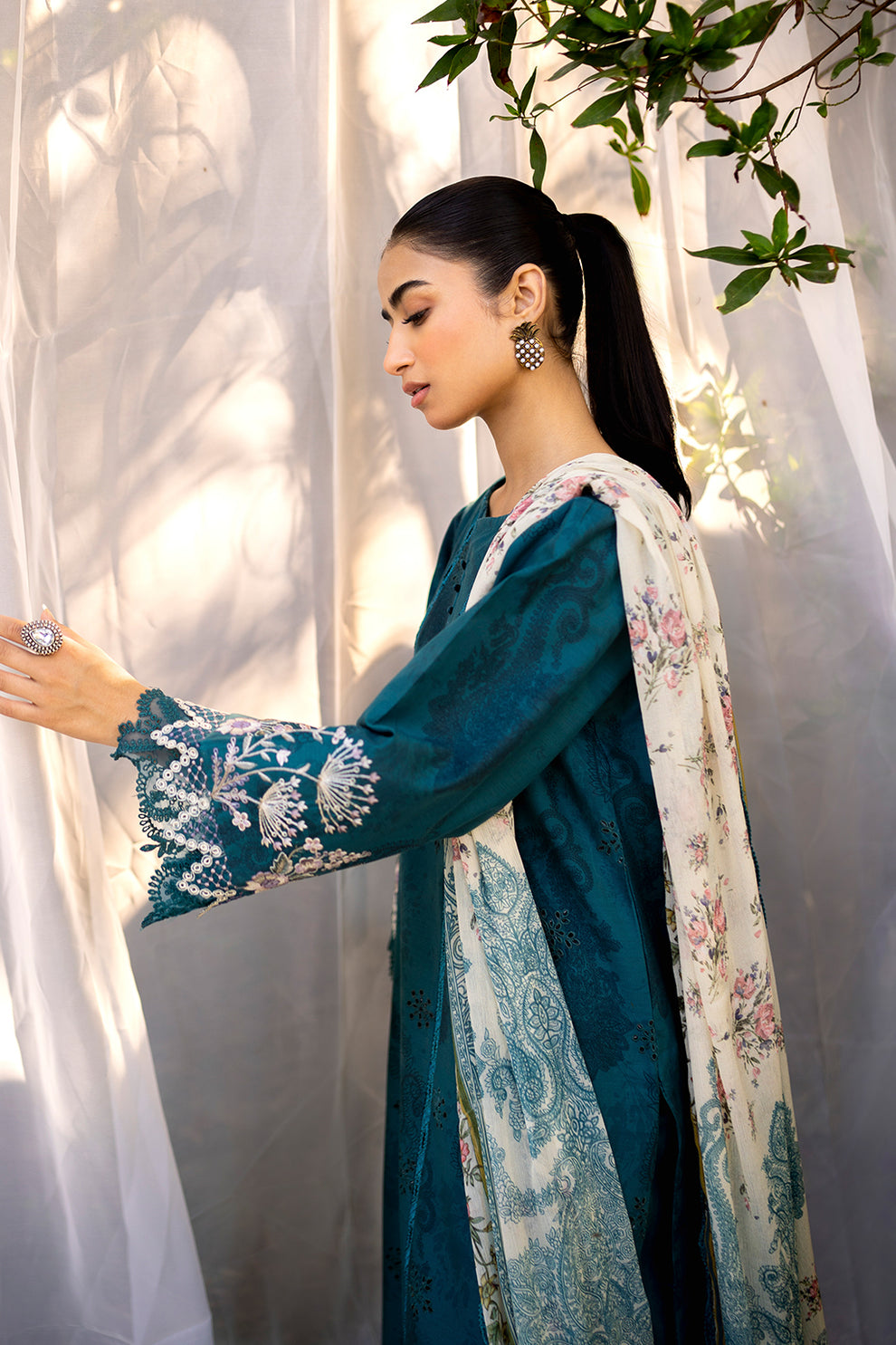 Neeshay | Summer Lines Printkari | LAGOON - Pakistani Clothes for women, in United Kingdom and United States