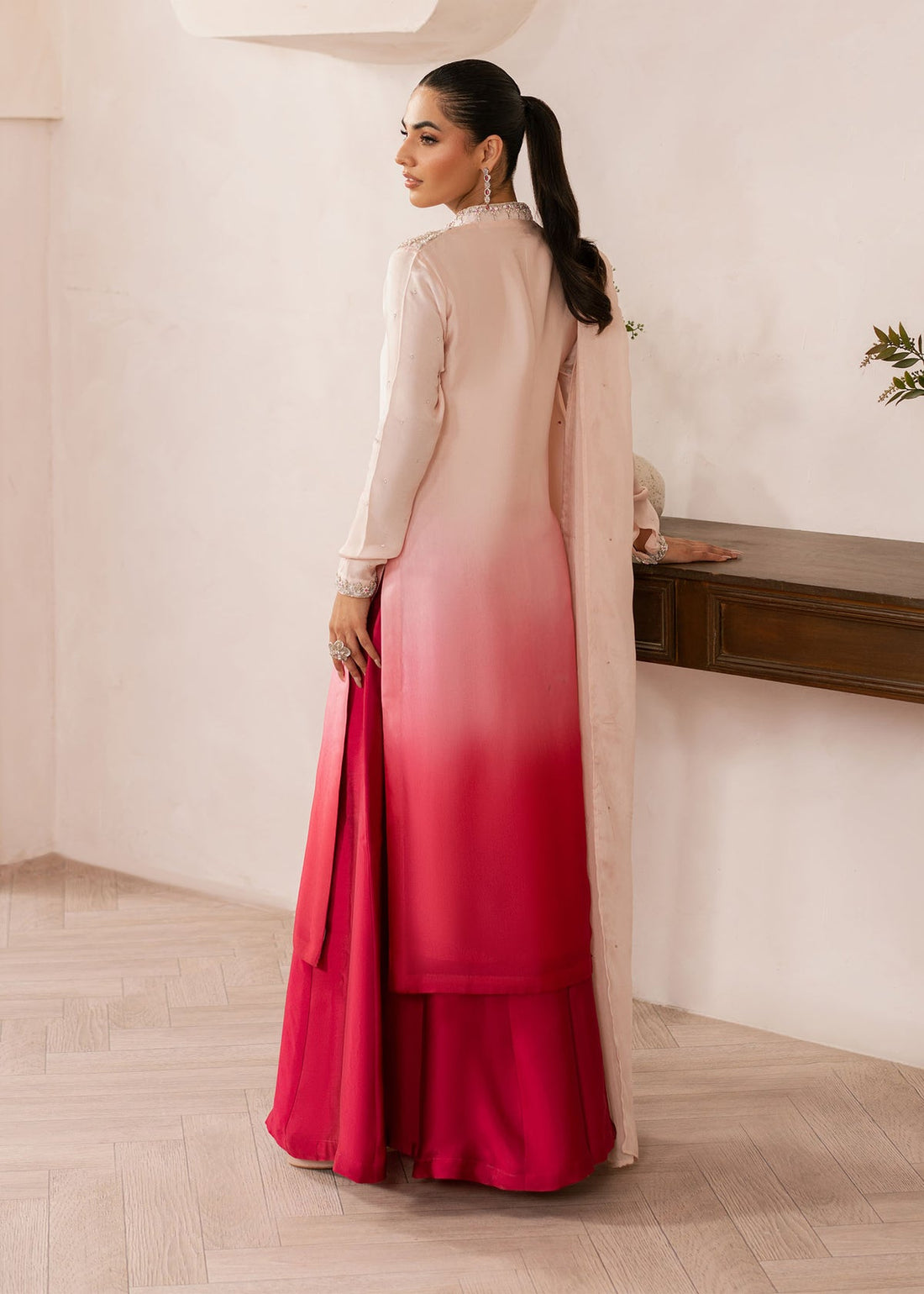 Dastoor | Rania Luxury Pret 25 | Coral