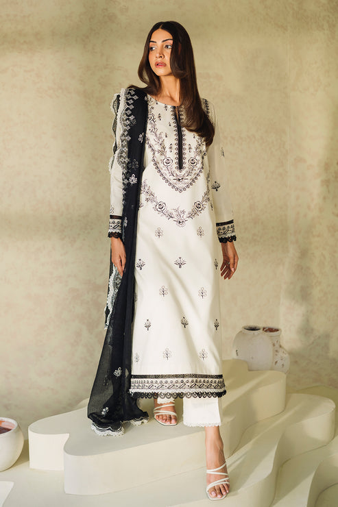 Neeshay | Monochrome Lawn | Ivory