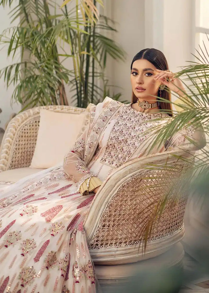 Akbar Aslam | Libas-e-Khas | Morganite - Hoorain Designer Wear - Pakistani Ladies Branded Stitched Clothes in United Kingdom, United states, CA and Australia
