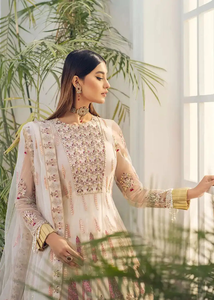 Akbar Aslam | Libas-e-Khas | Morganite - Hoorain Designer Wear - Pakistani Ladies Branded Stitched Clothes in United Kingdom, United states, CA and Australia