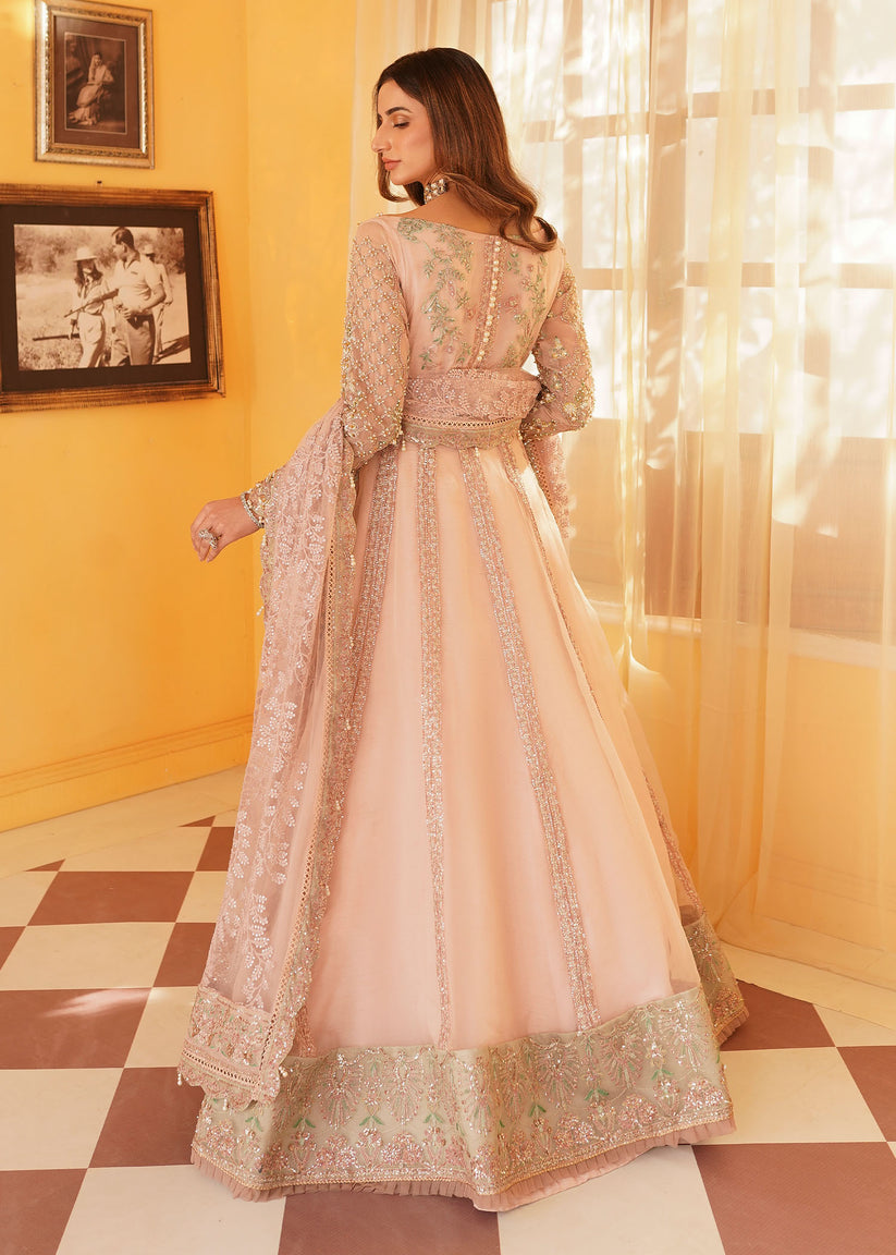 Mehak Yaqoob | Serene Wedding Formals | Salmon Pink