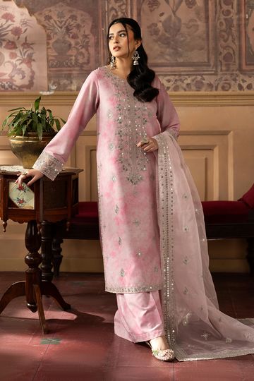 Esra | Rwayat Formals | Embroidered Silk Lawn - SL-25-02