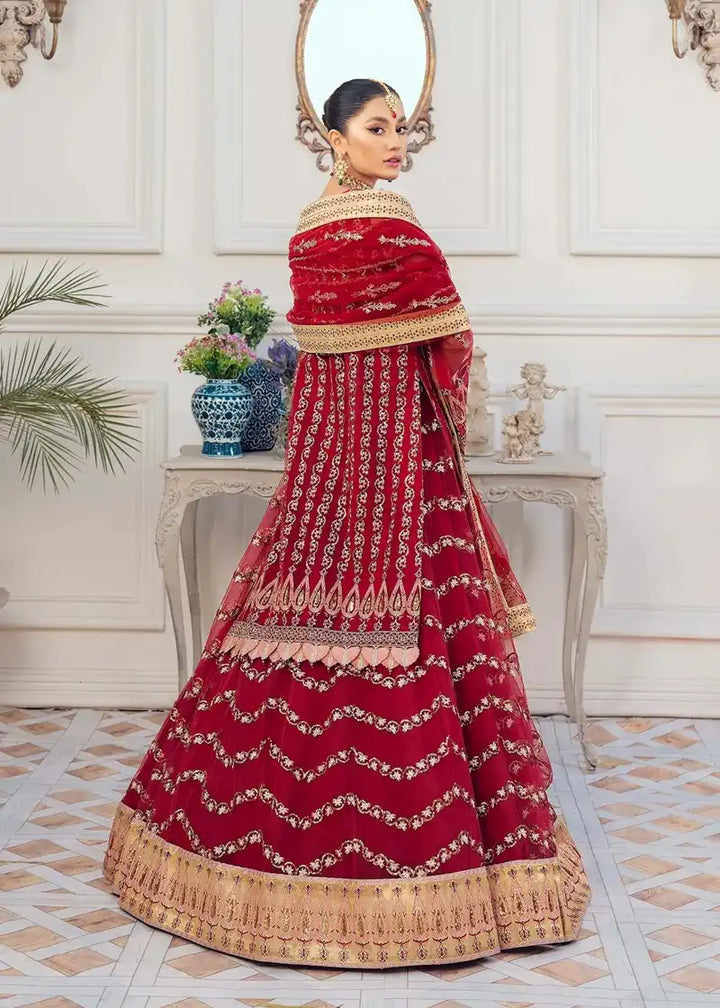 Akbar Aslam | Libas-e-Khas | Carnelian - Hoorain Designer Wear - Pakistani Ladies Branded Stitched Clothes in United Kingdom, United states, CA and Australia