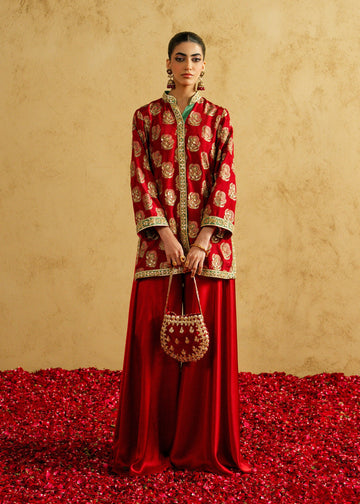 Mahgul | Chanderi Eid Edit | Blush Ember