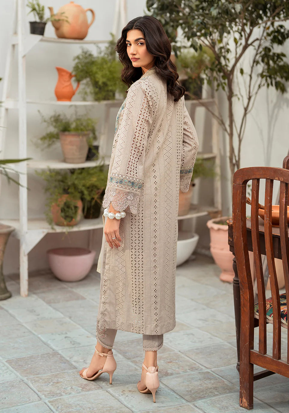 Zarqash | Belle Ame 24 | BL 010 Gris - Pakistani Clothes for women, in United Kingdom and United States