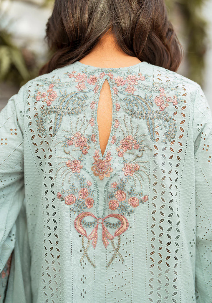 Zarqash | Belle Ame 24 | BL 009 BLEU VERT - Hoorain Designer Wear - Pakistani Ladies Branded Stitched Clothes in United Kingdom, United states, CA and Australia
