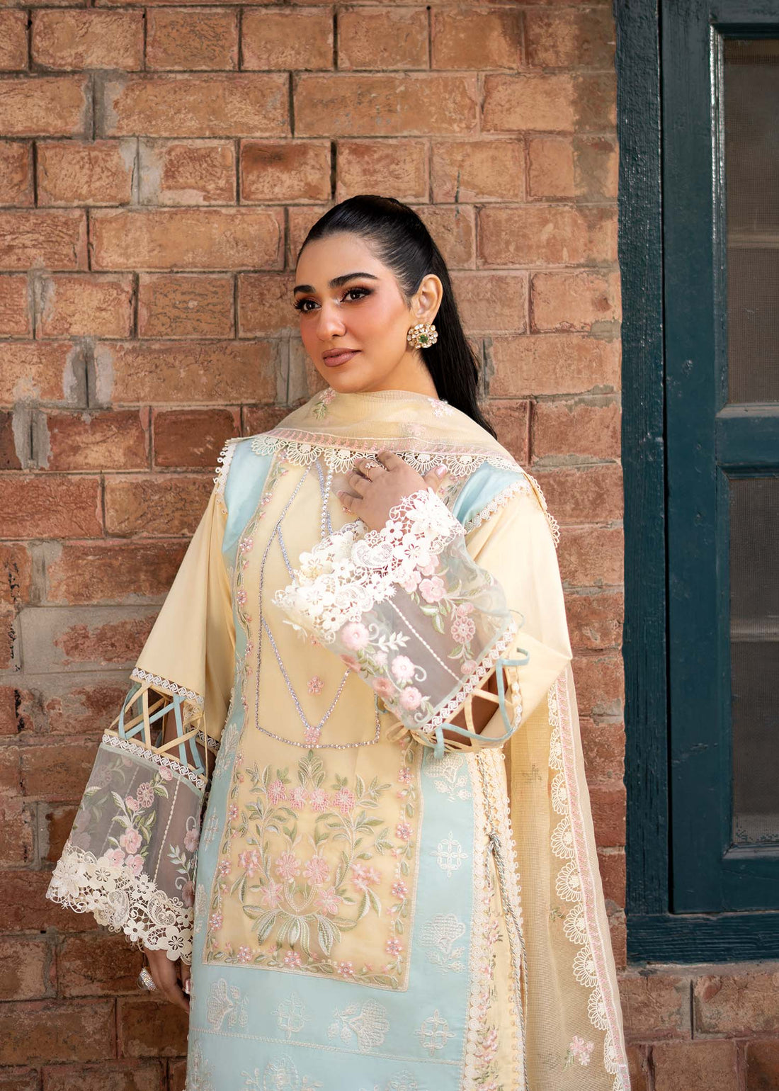 Fozia Khalid | Blossom Festive Lawn 25 | Primrose