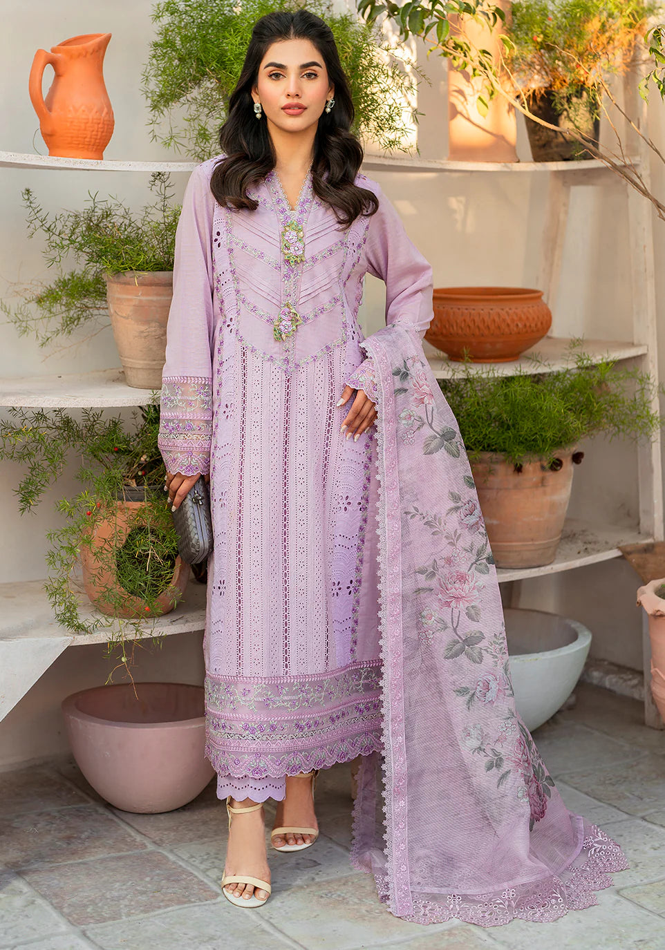 Zarqash | Belle Ame 24 | BL 005 Periwinkle - Pakistani Clothes for women, in United Kingdom and United States