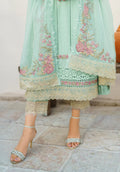 Zarqash | Belle Ame 24 | BL 006 Aqua Blue - Pakistani Clothes for women, in United Kingdom and United States