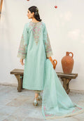 Zarqash | Belle Ame 24 | BL 006 Aqua Blue - Pakistani Clothes for women, in United Kingdom and United States