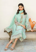 Zarqash | Belle Ame 24 | BL 006 Aqua Blue - Pakistani Clothes for women, in United Kingdom and United States