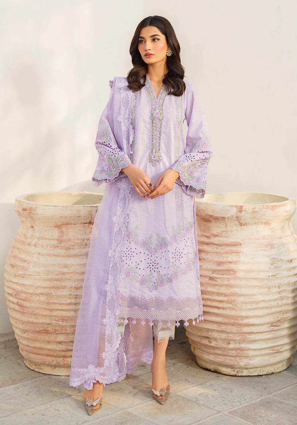 Zarqash | Belle Ame 24 | BL 011 Fleur Lilas - Pakistani Clothes for women, in United Kingdom and United States