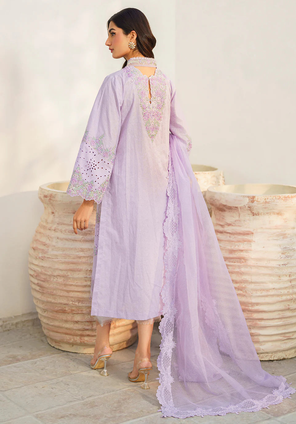 Zarqash | Belle Ame 24 | BL 011 Fleur Lilas - Pakistani Clothes for women, in United Kingdom and United States