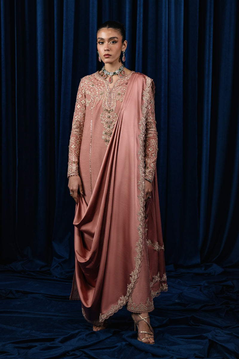 Qalamkar | Luxe Pret | CR-01 NYLA - Pakistani Clothes for women, in United Kingdom and United States