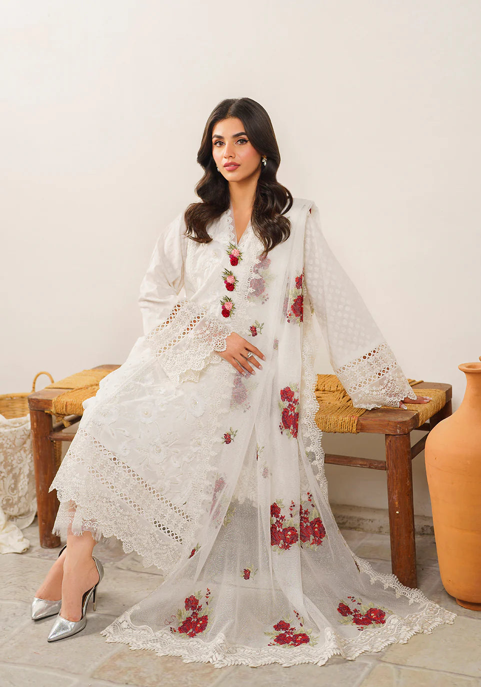 Zarqash | Belle Ame 24 | BL 012 BLANCHE - Pakistani Clothes for women, in United Kingdom and United States