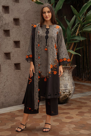 Charizma | C Prints Winter 25 | 
3-PC Unstitched Printed Linen Collection CPW5-08