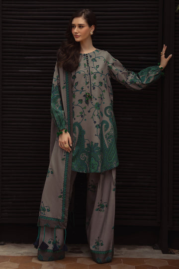 Charizma | C Prints Winter 25 | 
3-PC Unstitched Printed Linen Collection CPW5-07