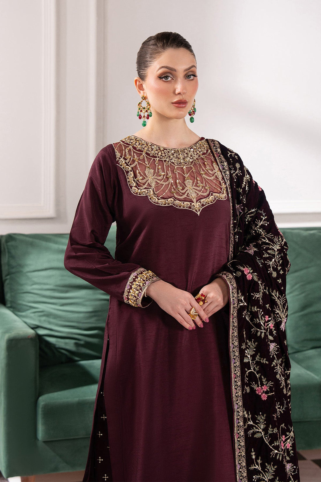 Raeesa Premium | Noirah Velvet | NV-005