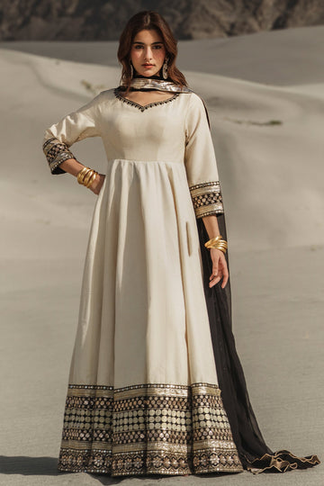 Charizma | Festive Pret | 3 Pcs Stitched Raw Silk Pishwas CMA-6-468