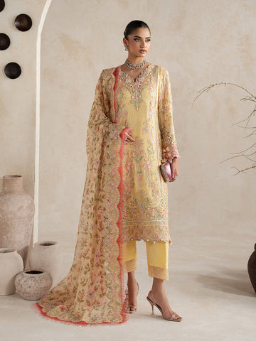 Gulaal | Inaaya Embroidered Chiffon 26 |Roselle
