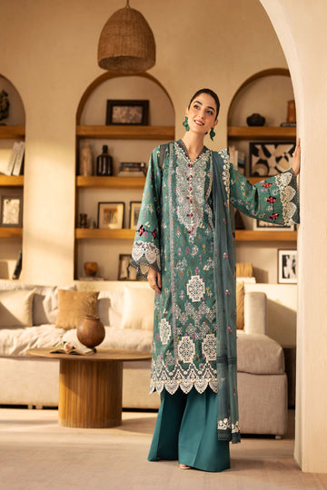 Maryam Hussain | Luxury Lawn 25 |  Seashell