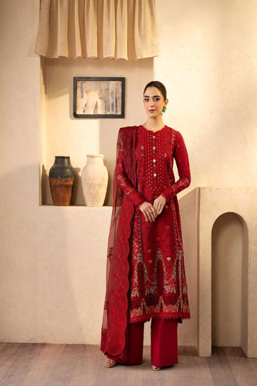 Maryam Hussain | Luxury Lawn 25 |  Berry