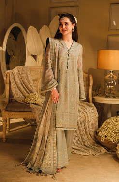 HSY | Rehana Wedding Formal | Falak - Embroidered Chiffon Ensemble