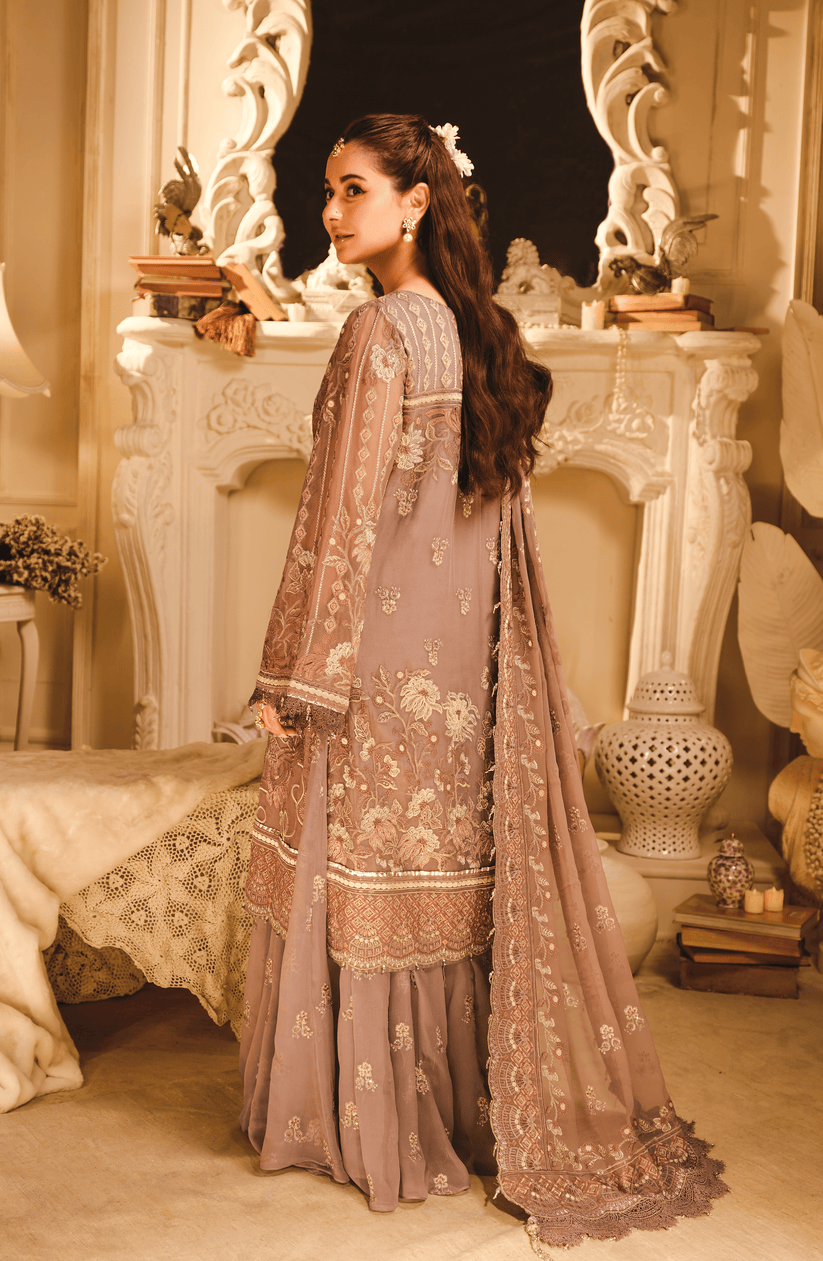 HSY | Rehana Wedding Formal | Suroor - Embroidered Chiffon Ensemble