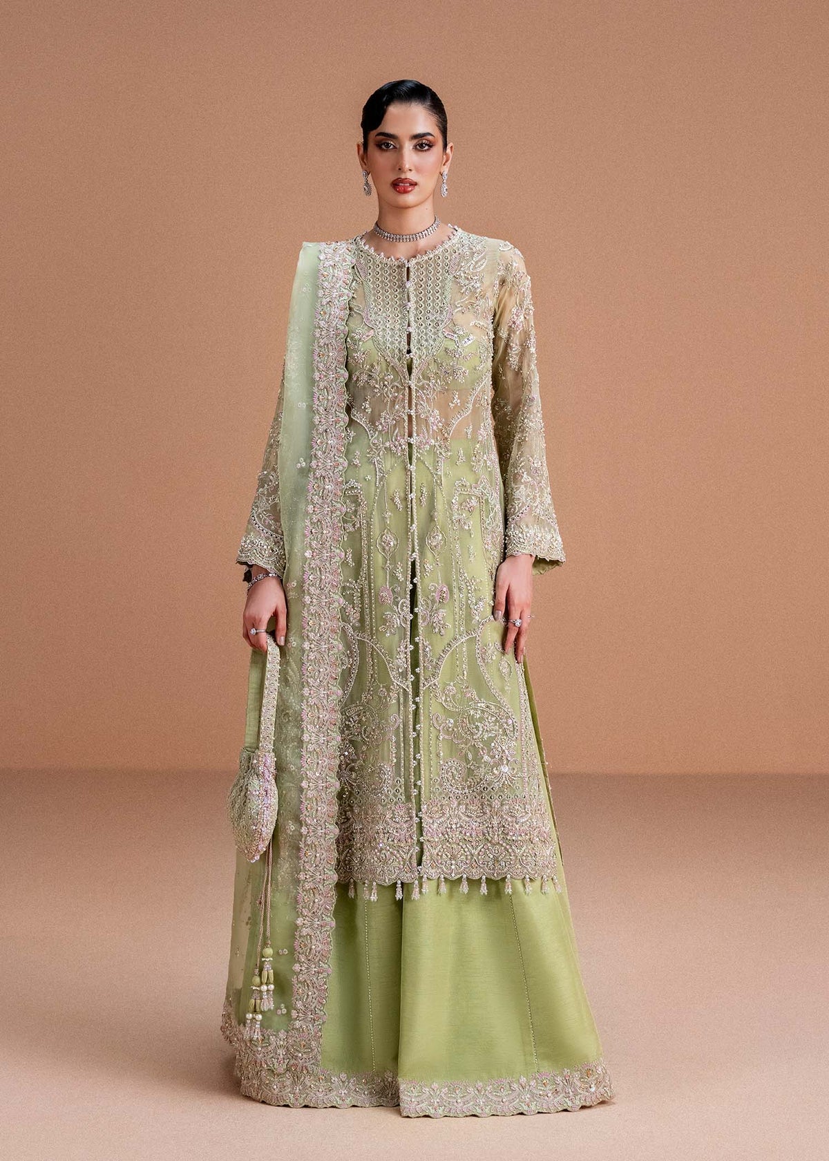 Kanwal Malik Nysa Luxury Pret 25 | Wedding Formal Dresses UK  Tagged "Mint  Green"  Hoorain Designer Wear