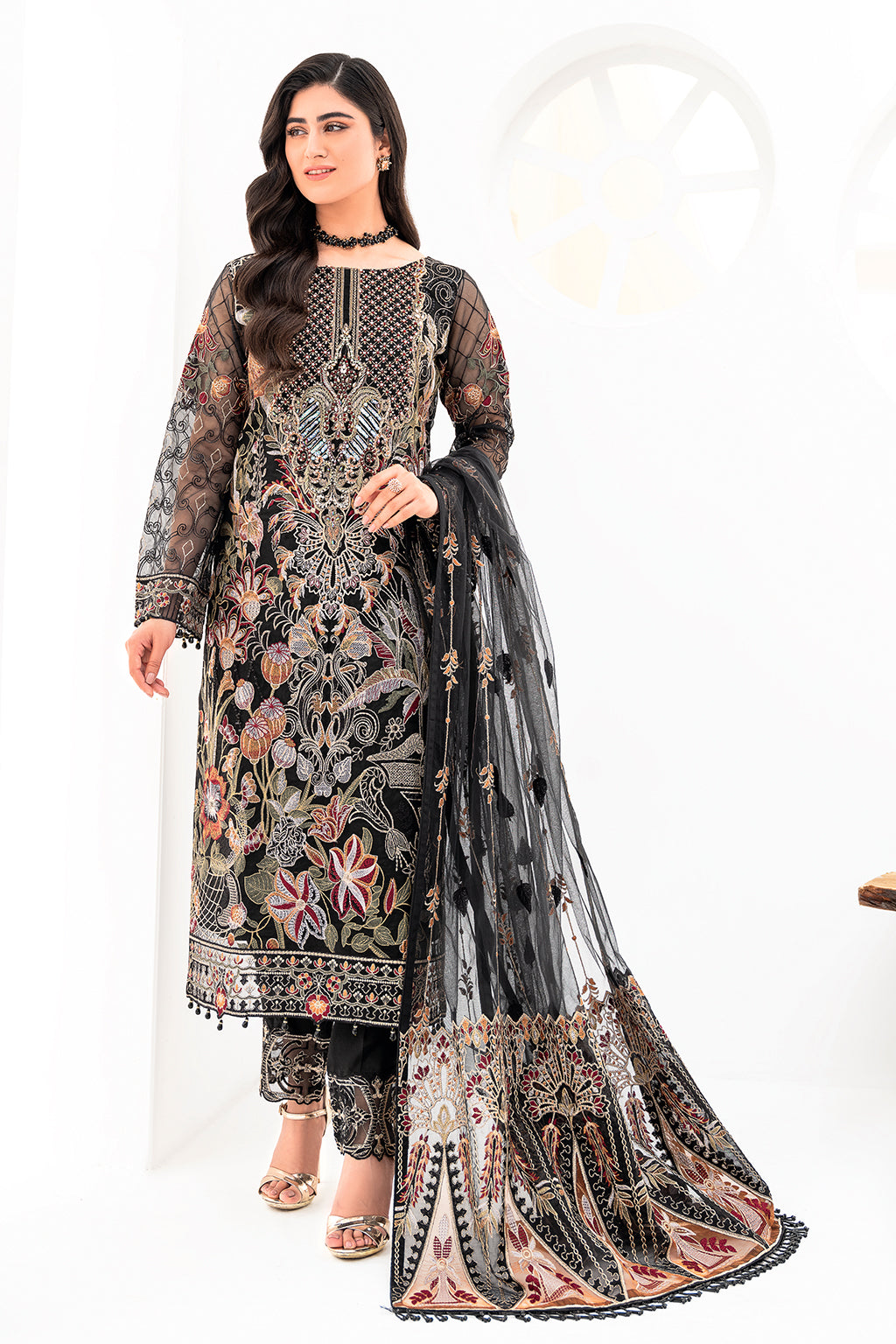 Ramsha | Minhal Organza Collection | M-803 - Pakistani Clothes for women, in United Kingdom and United States