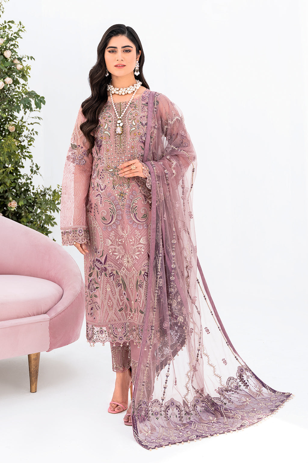 Ramsha | Minhal Organza Collection | M-804 - Pakistani Clothes for women, in United Kingdom and United States