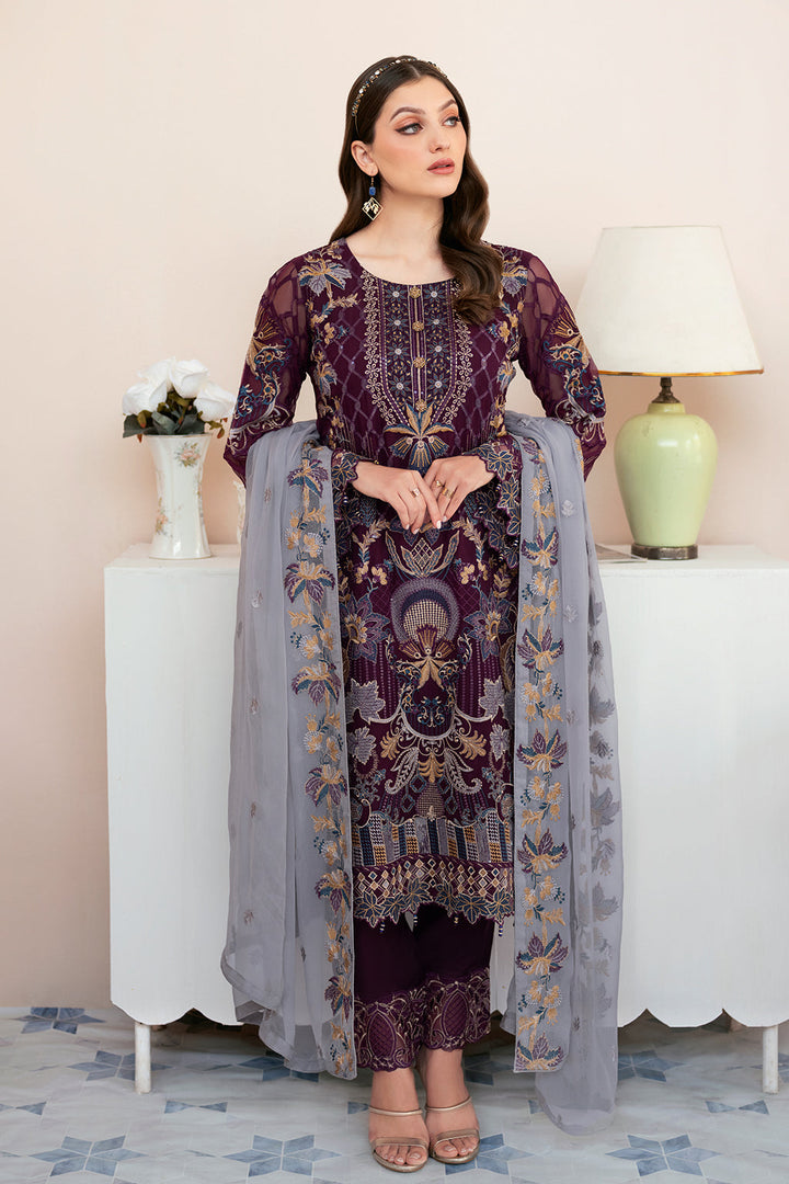 Ramsha | Rangoon Chiffon Collection 24 | D-904 - Pakistani Clothes for women, in United Kingdom and United States