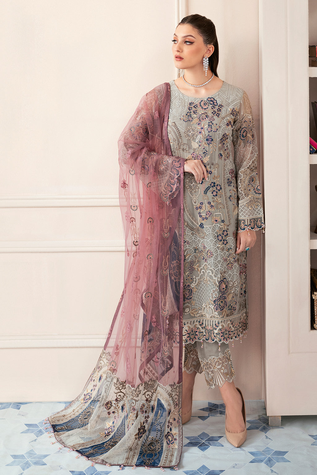 Ramsha | Rangoon Chiffon Collection 24 | D-907 - Pakistani Clothes for women, in United Kingdom and United States