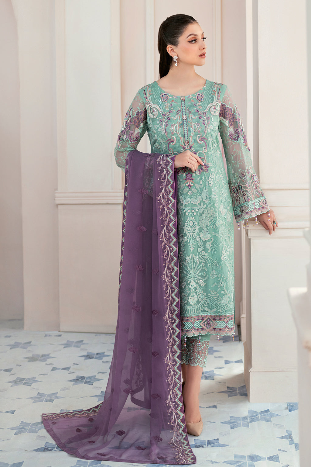 Ramsha | Rangoon Chiffon Collection 24 | D-902 - Pakistani Clothes for women, in United Kingdom and United States