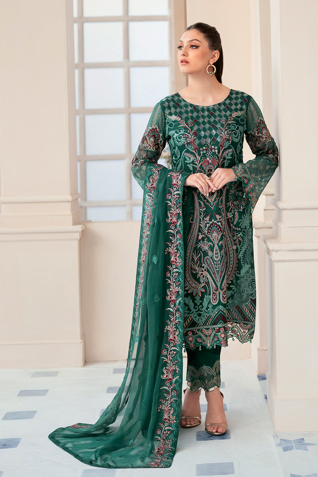 Ramsha | Rangoon Chiffon Collection 24 | D-908 - Pakistani Clothes for women, in United Kingdom and United States