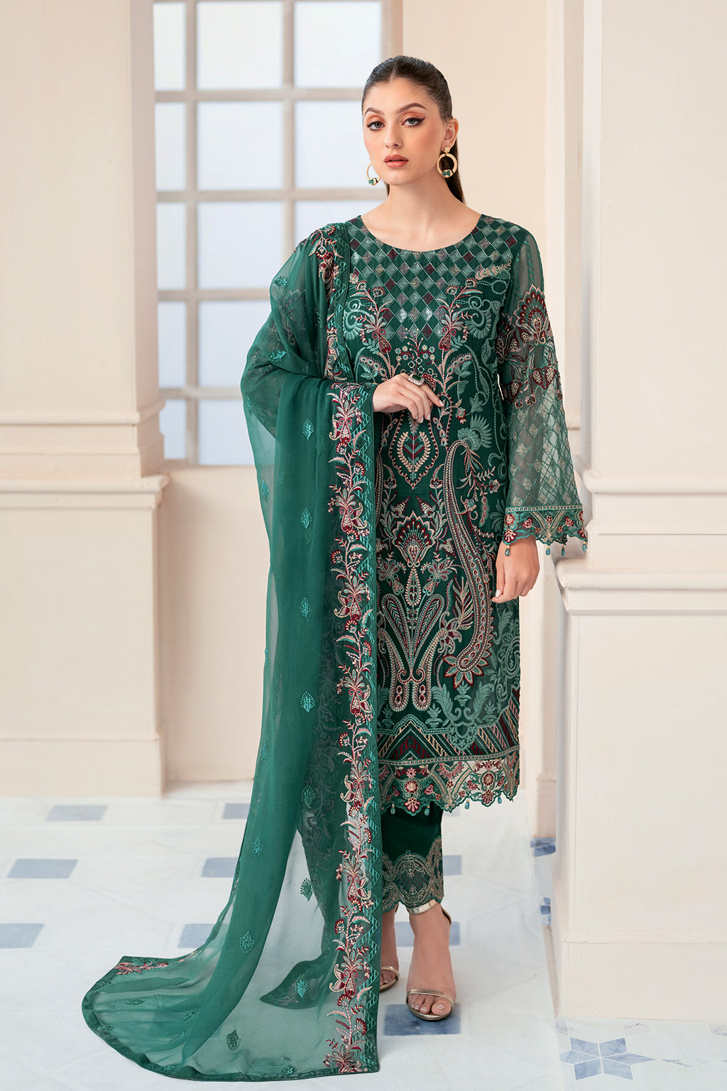 Ramsha | Rangoon Chiffon Collection 24 | D-908 - Pakistani Clothes for women, in United Kingdom and United States