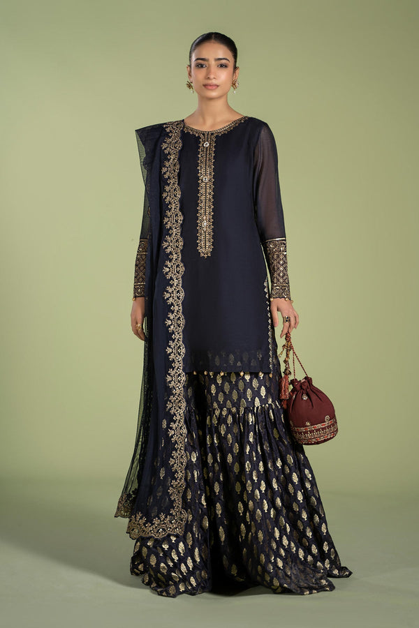 Maria B | Casual Pret 2024 | DW-EF24-104 - Hoorain Designer Wear - Pakistani Ladies Branded Stitched Clothes in United Kingdom, United states, CA and Australia