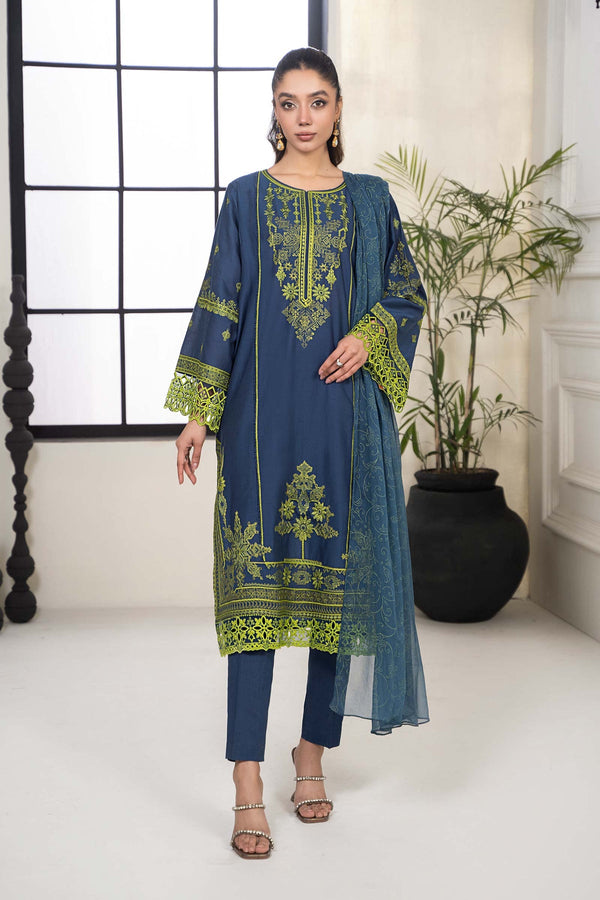 Maria B | Casual Pret 2024 | DW-EF24-103 - Hoorain Designer Wear - Pakistani Ladies Branded Stitched Clothes in United Kingdom, United states, CA and Australia