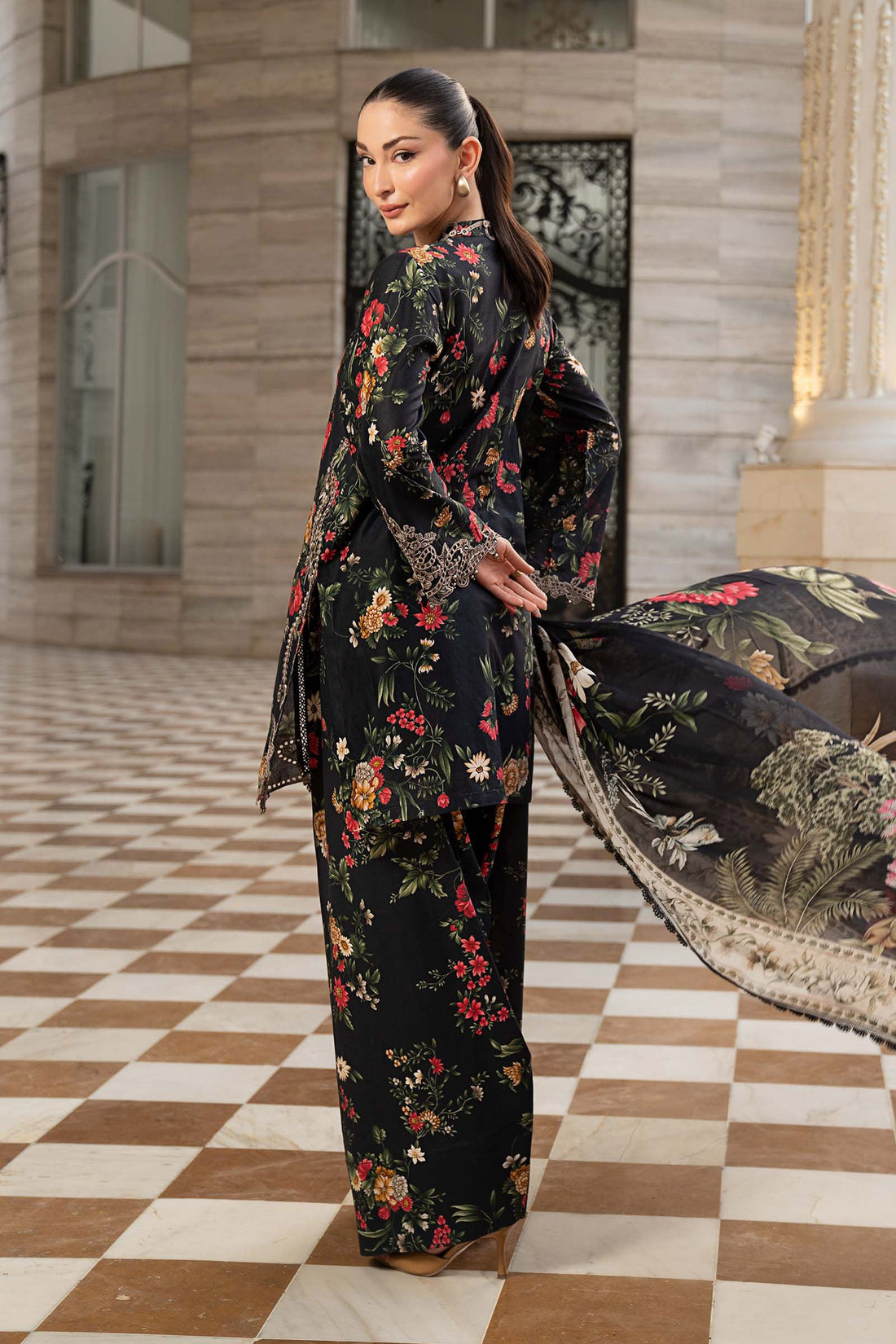 Maria B | Luxury Pret Pre Fall | DW-PF26-03-Black