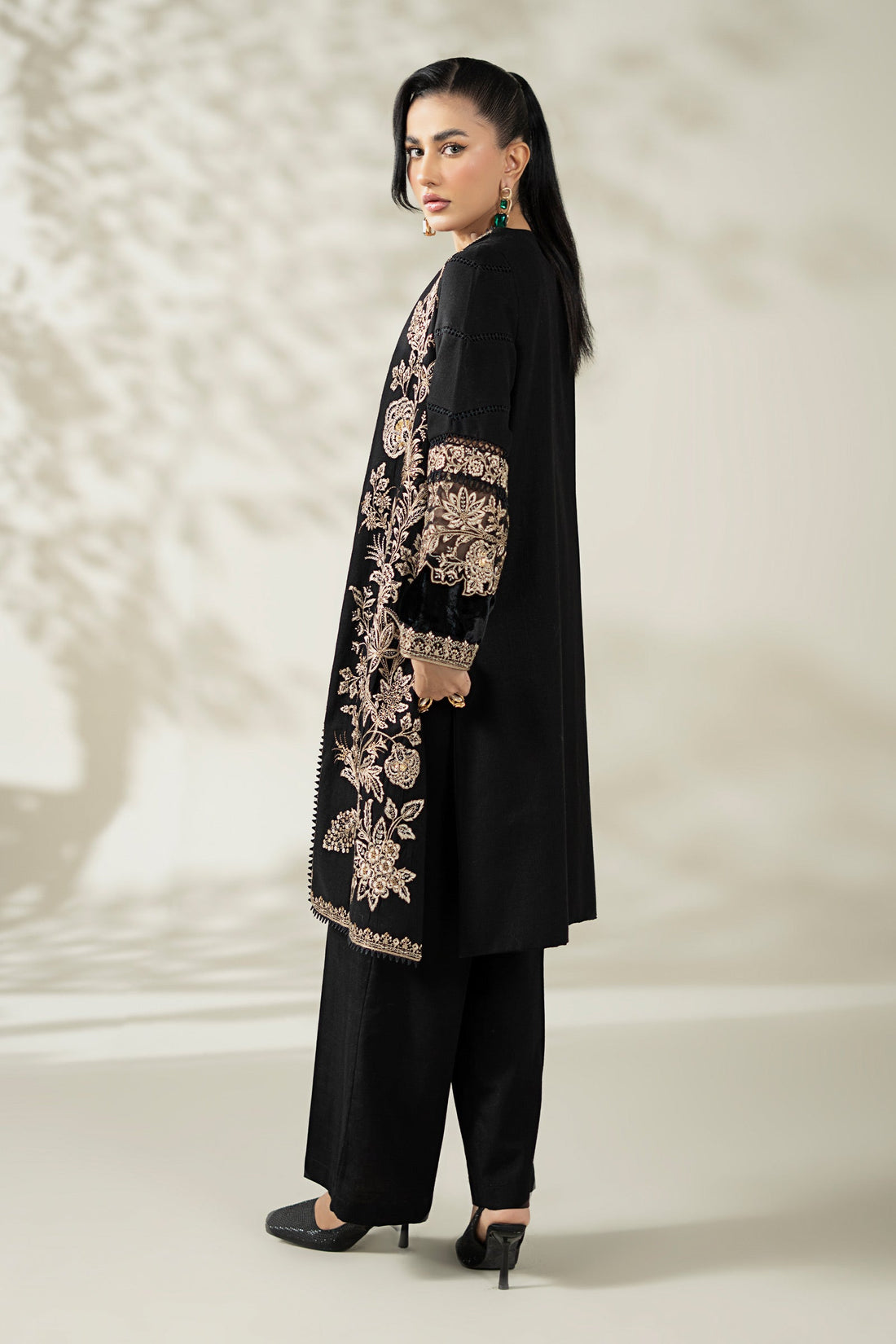 Maria B | Pre Fall Dresses | 3 Piece Embroidered Khaddar Suit ZG
