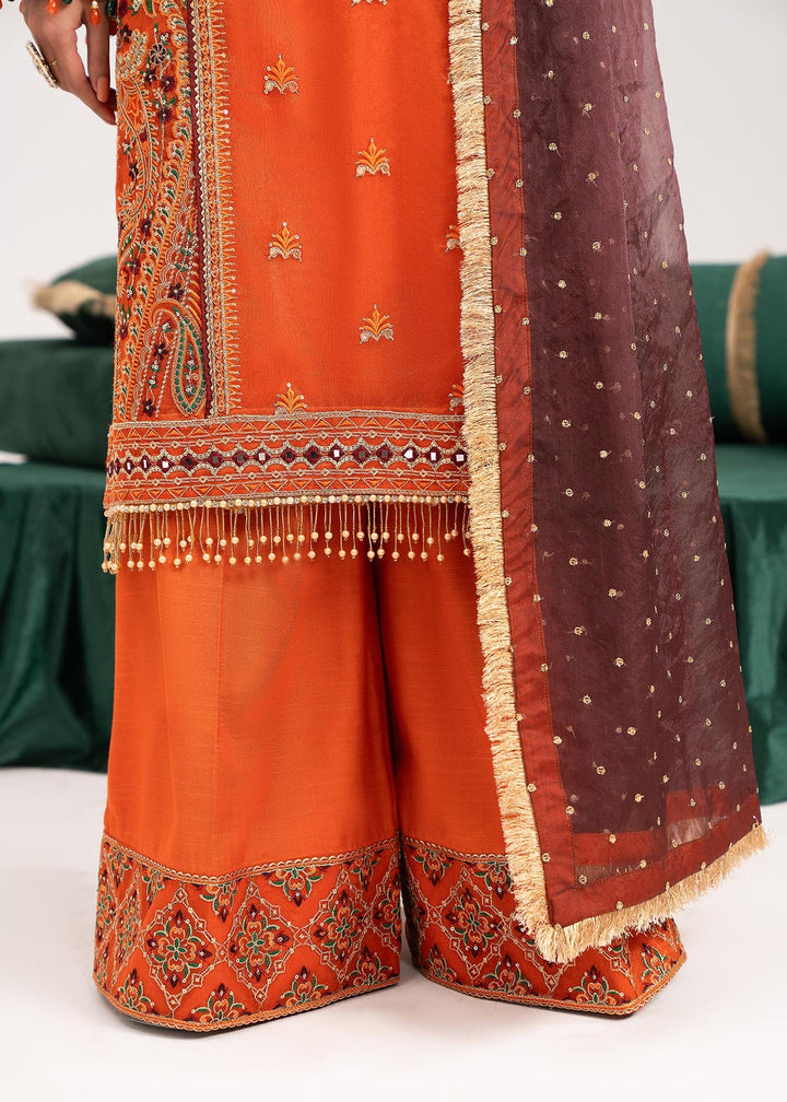 Dastoor | Sajni Luxury Eid Collection 24 | Ruby - Hoorain Designer Wear - Pakistani Ladies Branded Stitched Clothes in United Kingdom, United states, CA and Australia