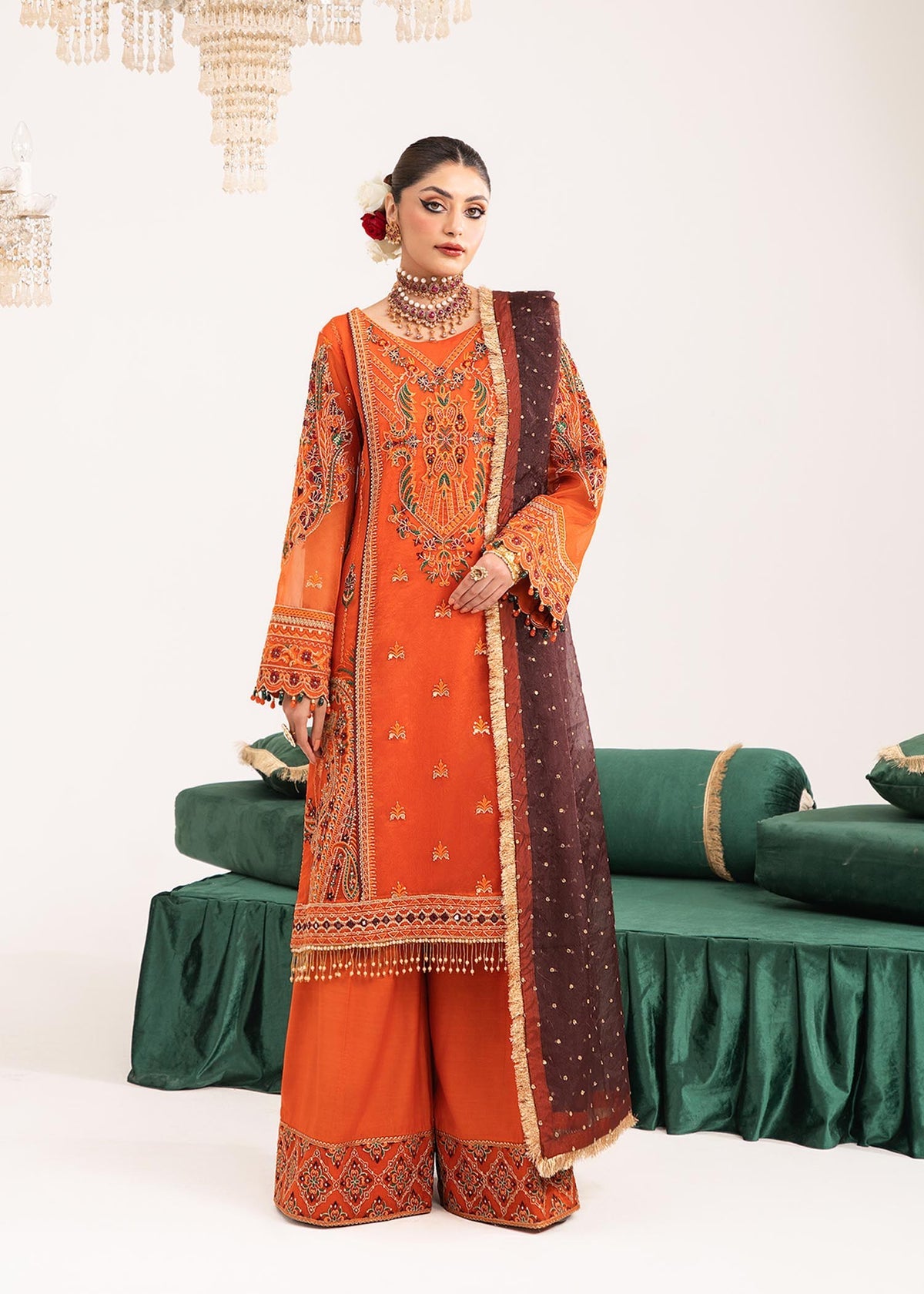 Dastoor | Sajni Luxury Eid Collection 24 | Ruby - Pakistani Clothes for women, in United Kingdom and United States